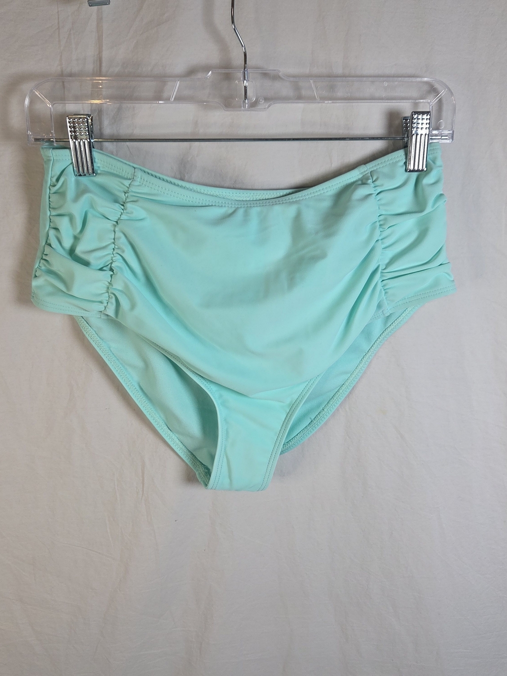 Island Soul High-Rise Mint Green Ruched Size L NWOT